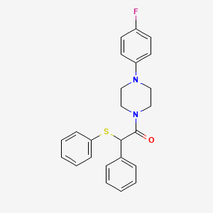 1-[4-(4-Fluorophenyl)piperazin-1-yl]-2-phenyl-2-(phenylsulfanyl)ethanone