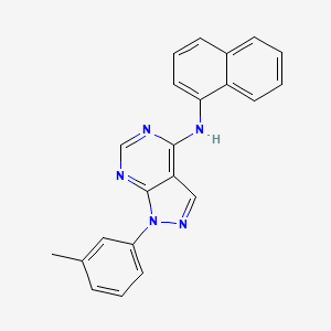 1-(3-methylphenyl)-N-(naphthalen-1-yl)-1H-pyrazolo[3,4-d]pyrimidin-4-amine