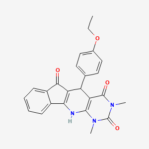 2-(4-ethoxyphenyl)-5,7-dimethyl-5,7,9-triazatetracyclo[8.7.0.03,8.011,16]heptadeca-1(10),3(8),11,13,15-pentaene-4,6,17-trione