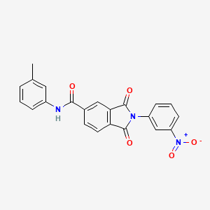 N-(3-methylphenyl)-2-(3-nitrophenyl)-1,3-dioxo-2,3-dihydro-1H-isoindole-5-carboxamide