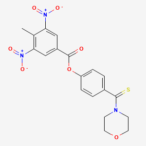 4-(Morpholin-4-ylcarbonothioyl)phenyl 4-methyl-3,5-dinitrobenzoate