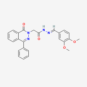 N'-[(E)-(3,4-dimethoxyphenyl)methylidene]-2-(1-oxo-4-phenylphthalazin-2(1H)-yl)acetohydrazide