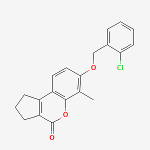 7-[(2-chlorobenzyl)oxy]-6-methyl-2,3-dihydrocyclopenta[c]chromen-4(1H)-one