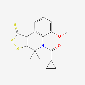 cyclopropyl(6-methoxy-4,4-dimethyl-1-thioxo-1,4-dihydro-5H-[1,2]dithiolo[3,4-c]quinolin-5-yl)methanone