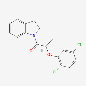 2-(2,5-dichlorophenoxy)-1-(2,3-dihydro-1H-indol-1-yl)propan-1-one