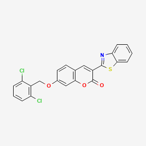 3-(1,3-benzothiazol-2-yl)-7-[(2,6-dichlorobenzyl)oxy]-2H-chromen-2-one