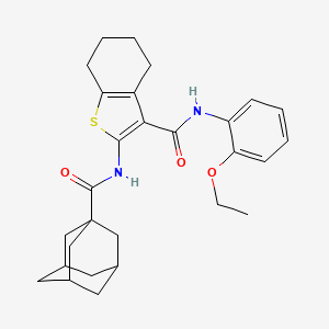 2-(Adamantane-1-amido)-N-(2-ethoxyphenyl)-4,5,6,7-tetrahydro-1-benzothiophene-3-carboxamide