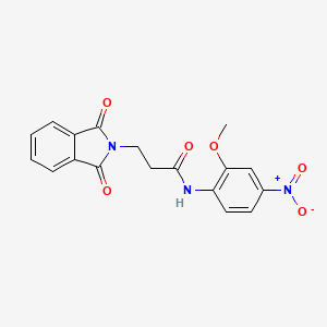 3-(1,3-dioxo-1,3-dihydro-2H-isoindol-2-yl)-N-(2-methoxy-4-nitrophenyl)propanamide