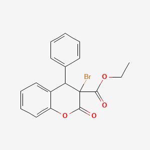 ethyl 3-bromo-2-oxo-4-phenyl-3,4-dihydro-2H-chromene-3-carboxylate