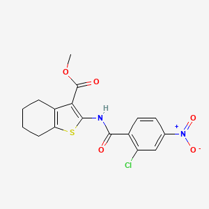 Methyl 2-{[(2-chloro-4-nitrophenyl)carbonyl]amino}-4,5,6,7-tetrahydro-1-benzothiophene-3-carboxylate