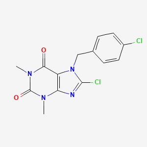 8-chloro-7-(4-chlorobenzyl)-1,3-dimethyl-3,7-dihydro-1H-purine-2,6-dione