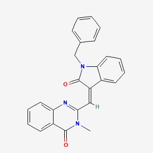 2-[(Z)-(1-benzyl-2-oxo-1,2-dihydro-3H-indol-3-ylidene)methyl]-3-methylquinazolin-4(3H)-one