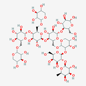 molecular formula C40H70O33 B1165473 XXFG xyloglucan oligosaccharide 