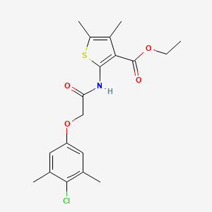 Ethyl 2-{[(4-chloro-3,5-dimethylphenoxy)acetyl]amino}-4,5-dimethylthiophene-3-carboxylate