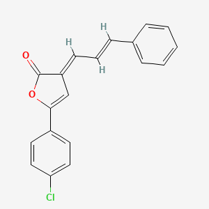 (3E)-5-(4-chlorophenyl)-3-[(2E)-3-phenylprop-2-en-1-ylidene]furan-2(3H)-one