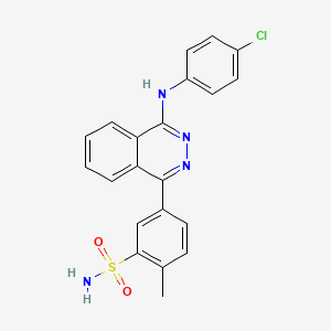 5-{4-[(4-Chlorophenyl)amino]phthalazin-1-yl}-2-methylbenzenesulfonamide