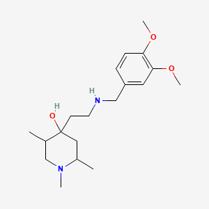 4-{2-[(3,4-Dimethoxybenzyl)amino]ethyl}-1,2,5-trimethylpiperidin-4-ol