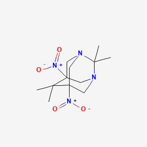 2,2,6,6-Tetramethyl-5,7-dinitro-1,3-diazatricyclo[3.3.1.1~3,7~]decane