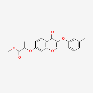 methyl 2-{[3-(3,5-dimethylphenoxy)-4-oxo-4H-chromen-7-yl]oxy}propanoate