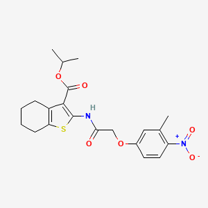 Propan-2-yl 2-{[(3-methyl-4-nitrophenoxy)acetyl]amino}-4,5,6,7-tetrahydro-1-benzothiophene-3-carboxylate