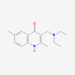 3-[(Diethylamino)methyl]-2,6-dimethylquinolin-4-ol