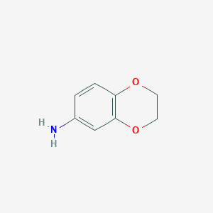 molecular formula C8H9NO2 B116551 2,3-Dihydro-1,4-benzodioxin-6-amine CAS No. 22013-33-8