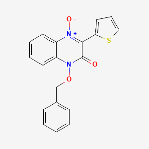 1-(benzyloxy)-3-(thiophen-2-yl)quinoxalin-2(1H)-one 4-oxide