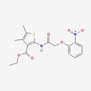 Ethyl 4,5-dimethyl-2-{[(2-nitrophenoxy)acetyl]amino}thiophene-3-carboxylate