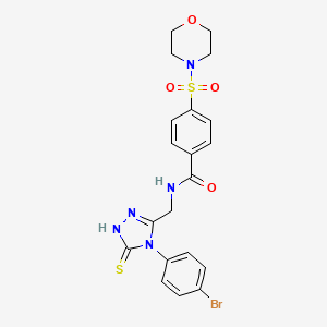 N-{[4-(4-bromophenyl)-5-thioxo-4,5-dihydro-1H-1,2,4-triazol-3-yl]methyl}-4-(morpholin-4-ylsulfonyl)benzamide