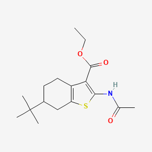 Ethyl 2-(acetylamino)-6-tert-butyl-4,5,6,7-tetrahydro-1-benzothiophene-3-carboxylate