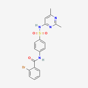 2-bromo-N-{4-[(2,6-dimethylpyrimidin-4-yl)sulfamoyl]phenyl}benzamide