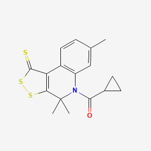 5-(cyclopropylcarbonyl)-4,4,7-trimethyl-4,5-dihydro-1H-[1,2]dithiolo[3,4-c]quinoline-1-thione