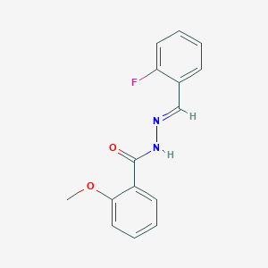 N'-[(E)-(2-fluorophenyl)methylidene]-2-methoxybenzohydrazide