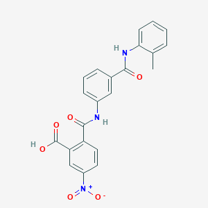 2-({3-[(2-Methylphenyl)carbamoyl]phenyl}carbamoyl)-5-nitrobenzoic acid