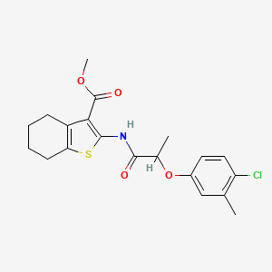 Methyl 2-{[2-(4-chloro-3-methylphenoxy)propanoyl]amino}-4,5,6,7-tetrahydro-1-benzothiophene-3-carboxylate