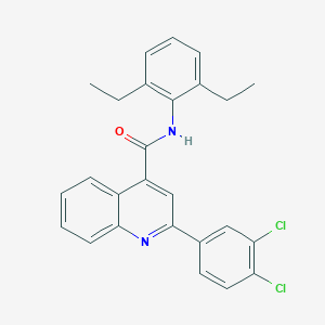 2-(3,4-dichlorophenyl)-N-(2,6-diethylphenyl)quinoline-4-carboxamide