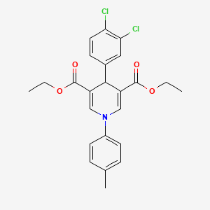 Diethyl 4-(3,4-dichlorophenyl)-1-(4-methylphenyl)-1,4-dihydropyridine-3,5-dicarboxylate