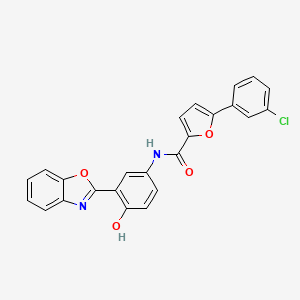 N-[3-(1,3-Benzoxazol-2-YL)-4-hydroxyphenyl]-5-(3-chlorophenyl)furan-2-carboxamide