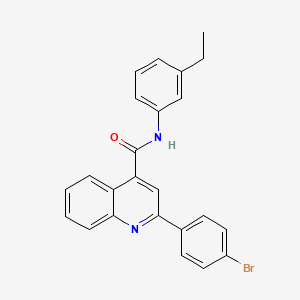 2-(4-bromophenyl)-N-(3-ethylphenyl)quinoline-4-carboxamide