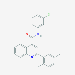 N-(3-chloro-4-methylphenyl)-2-(2,5-dimethylphenyl)quinoline-4-carboxamide