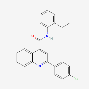 2-(4-chlorophenyl)-N-(2-ethylphenyl)quinoline-4-carboxamide