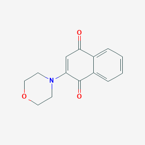 molecular formula C14H13NO3 B11655510 2-Morpholin-4-ylnaphthalene-1,4-dione CAS No. 24555-42-8