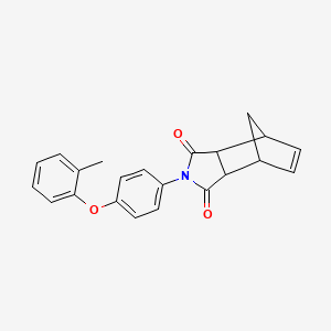 2-[4-(2-methylphenoxy)phenyl]-3a,4,7,7a-tetrahydro-1H-4,7-methanoisoindole-1,3(2H)-dione