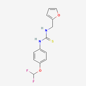 1-[4-(Difluoromethoxy)phenyl]-3-(furan-2-ylmethyl)thiourea