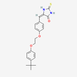 (5E)-5-{4-[2-(4-tert-butylphenoxy)ethoxy]benzylidene}-2-thioxoimidazolidin-4-one