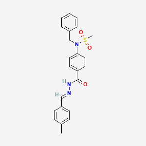 N-benzyl-N-(4-{[(2E)-2-(4-methylbenzylidene)hydrazinyl]carbonyl}phenyl)methanesulfonamide