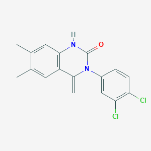 3-(3,4-dichlorophenyl)-6,7-dimethyl-4-methylidene-3,4-dihydroquinazolin-2(1H)-one