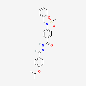 N-Benzyl-N-[4-(4-isopropoxy-benzylidene-hydrazinocarbonyl)-phenyl]-methanesulfonamide