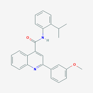 2-(3-methoxyphenyl)-N-[2-(propan-2-yl)phenyl]quinoline-4-carboxamide