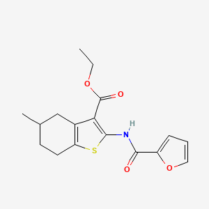 Ethyl 2-[(furan-2-ylcarbonyl)amino]-5-methyl-4,5,6,7-tetrahydro-1-benzothiophene-3-carboxylate